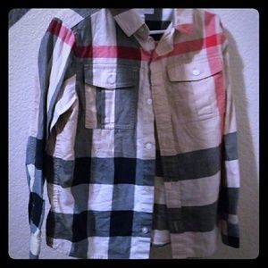boys burberry shirt
